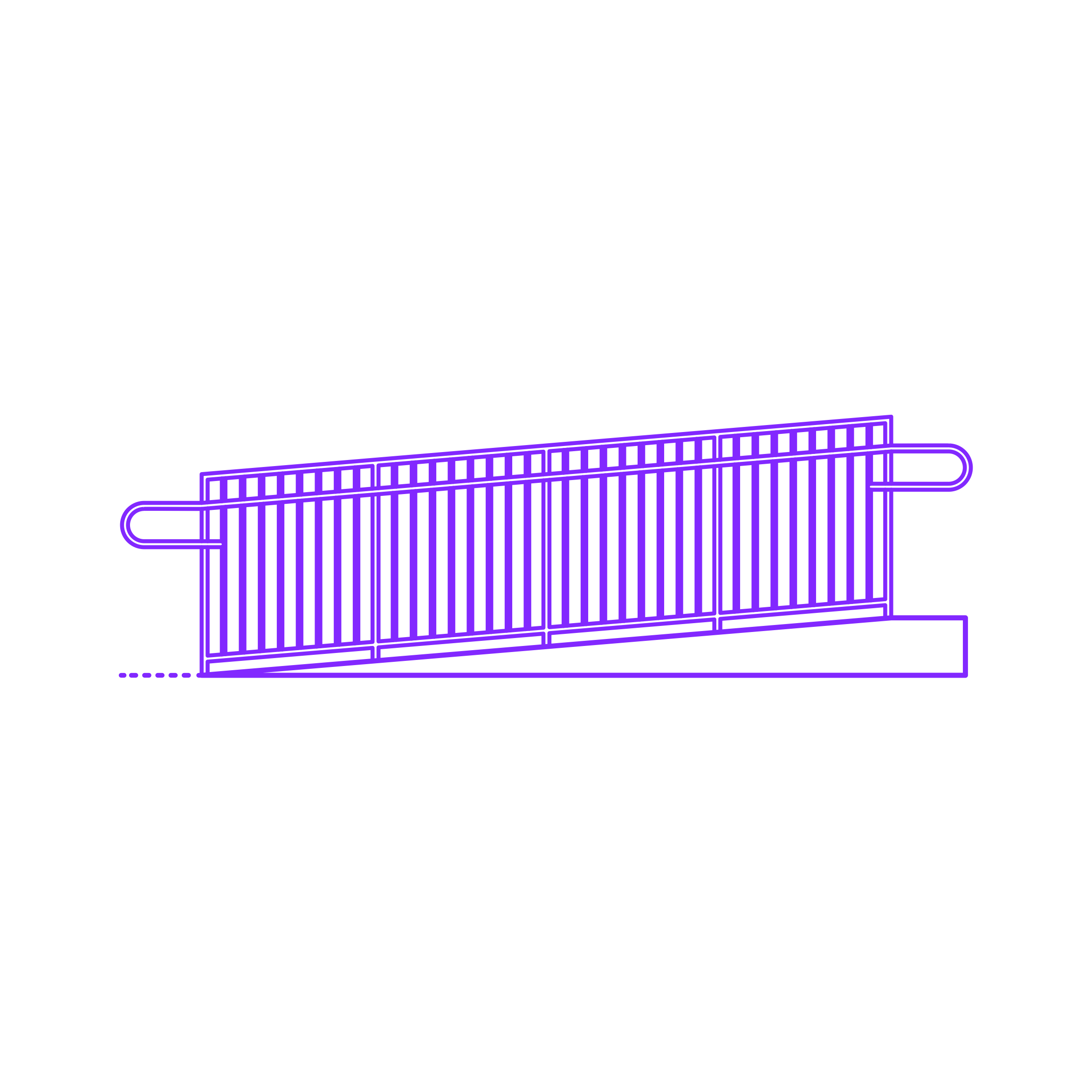 Buildings Ramps Ramp Handrails Vertical Outline Icon Svg Set Free Vectors